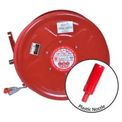 Fire Hose Reel - Fixed Mount - Plastic Nozzle